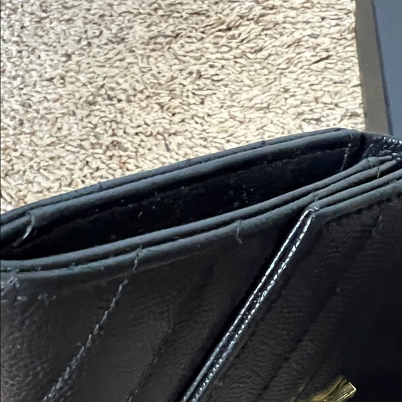 3289 YSL Black Quilted Leather Wallet - Picture 3 of 5